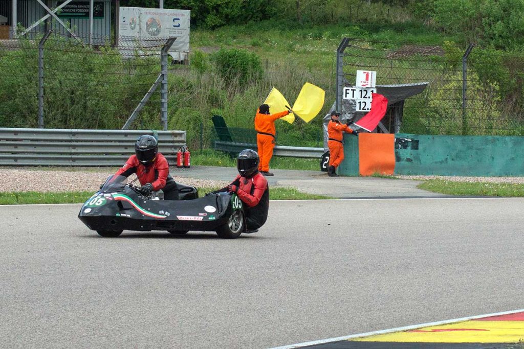 Achim/Marion Kindermann, Kindermann-Moto-Guzzi Kneeler Bj. 1975