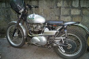 Triumph Zweizylinder- Trial-Maschine Schönborn 2025
