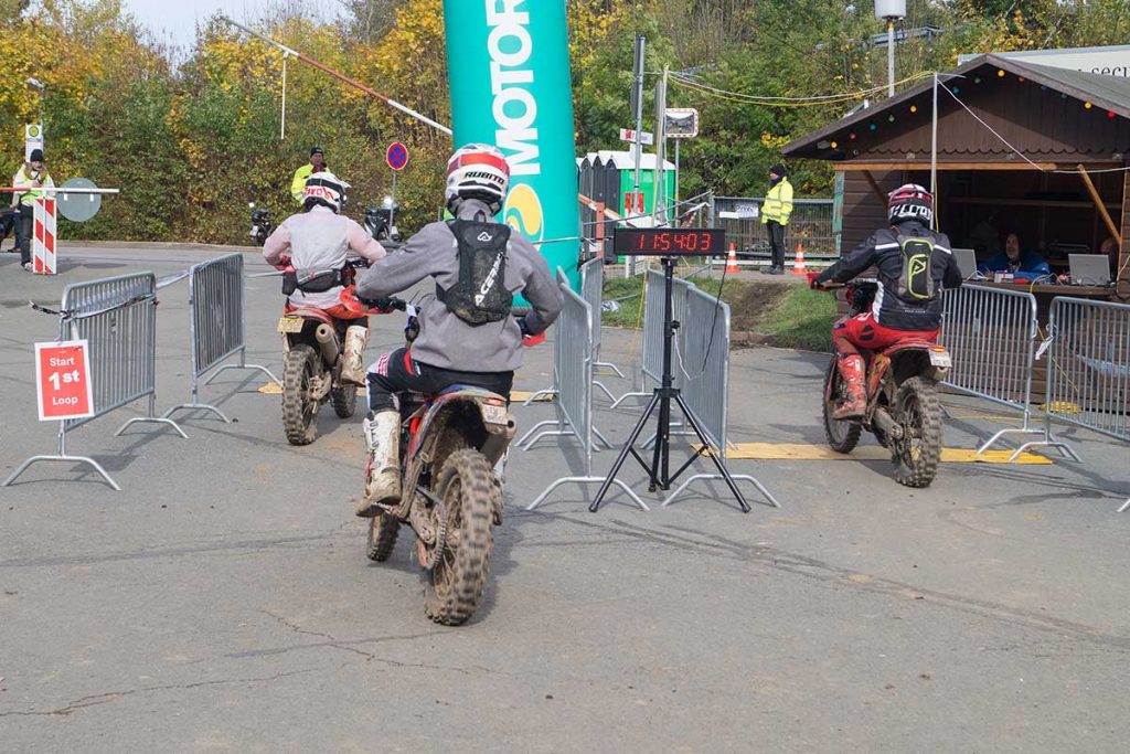 Einfahrt in die Zeitkontrolle Zschopau 2025