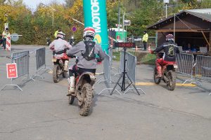 Einfahrt in die Zeitkontrolle Zschopau 2025