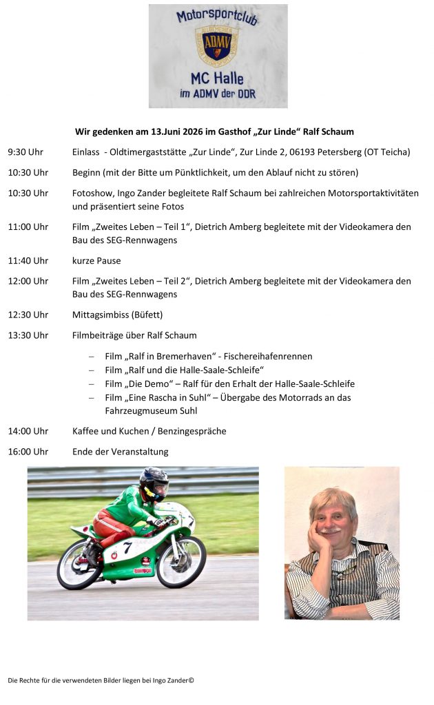 In Gedenken an Rascha Poster