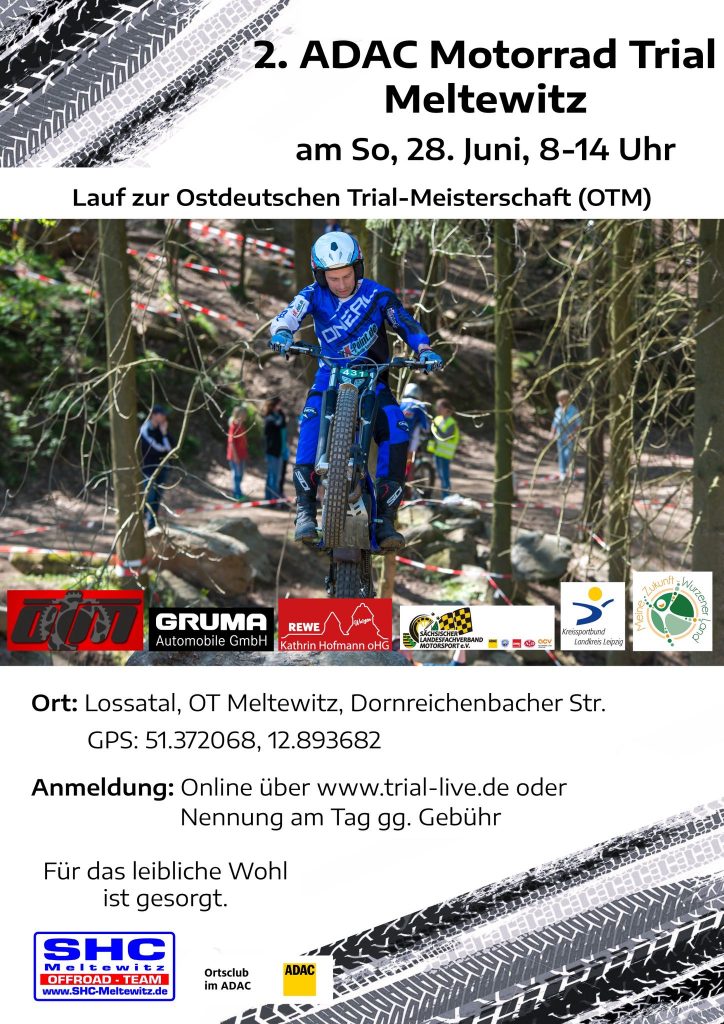 Plakat 2. ADAC-Trial in Meltewitz