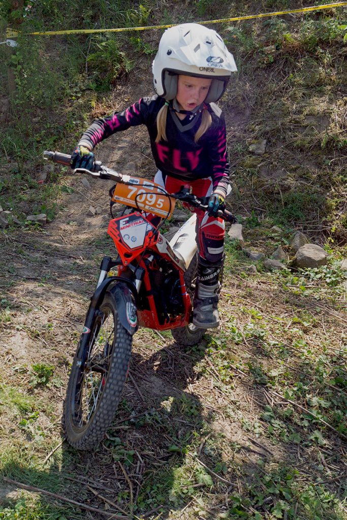 Thea Kaiser beim 2. ADAC-Trial Meltewitz