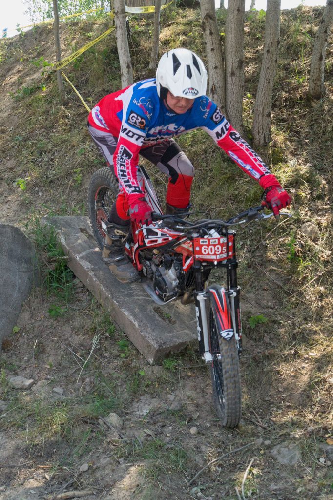 Franklin Paufler beim 2. ADAC-Trial Meltewitz